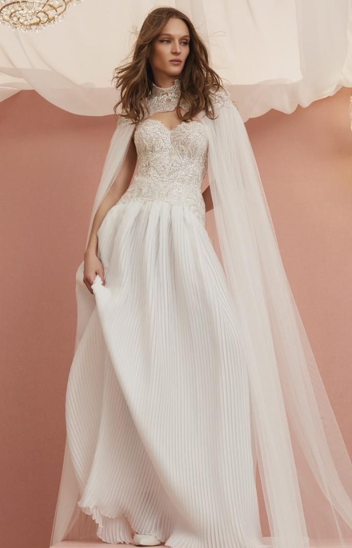 Colette brudekjole med plise